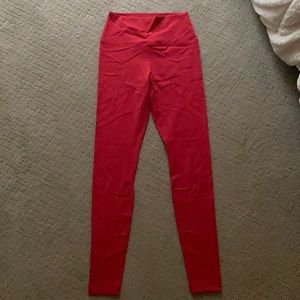 red crz yoga leggings
